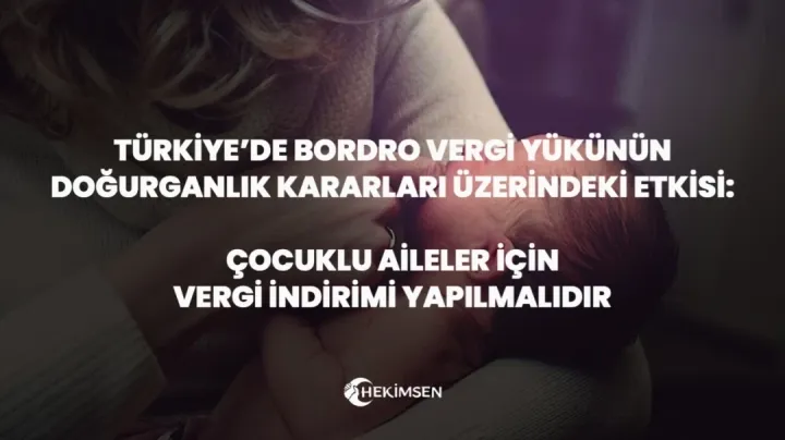 HEKİMSEN, OECD Verilerini Analiz Etti: Doğurganlık Krizinin Nedeni Kültürel Değil, 'Vergi Yükü'